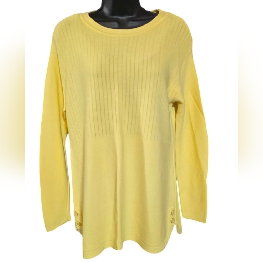 Talbots Cotton Blend Crew Neck Pullover Sweater